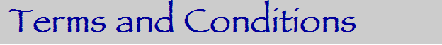 Terms and Conditions